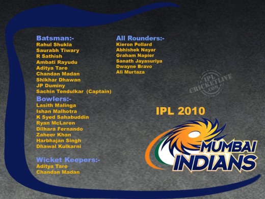 Mumbai Indians IPL 2010
